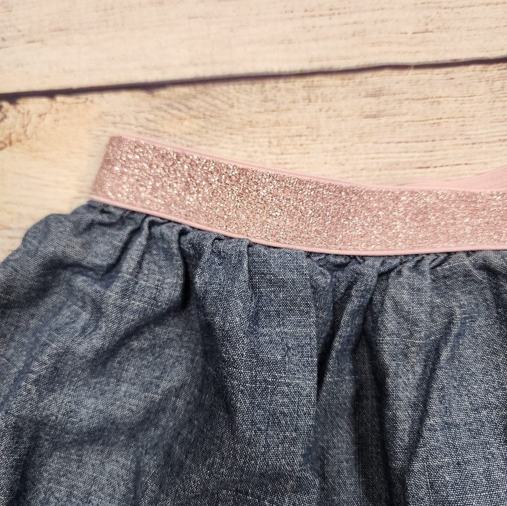 Gymboree Embellished Denim Blue Skirt - Picture 2 of 5